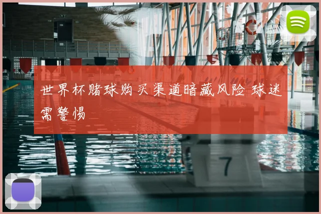 世界杯赌球购买渠道暗藏风险 球迷需警惕