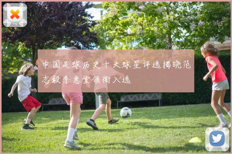 中国足球历史十大球星评选揭晓范志毅李惠堂领衔入选